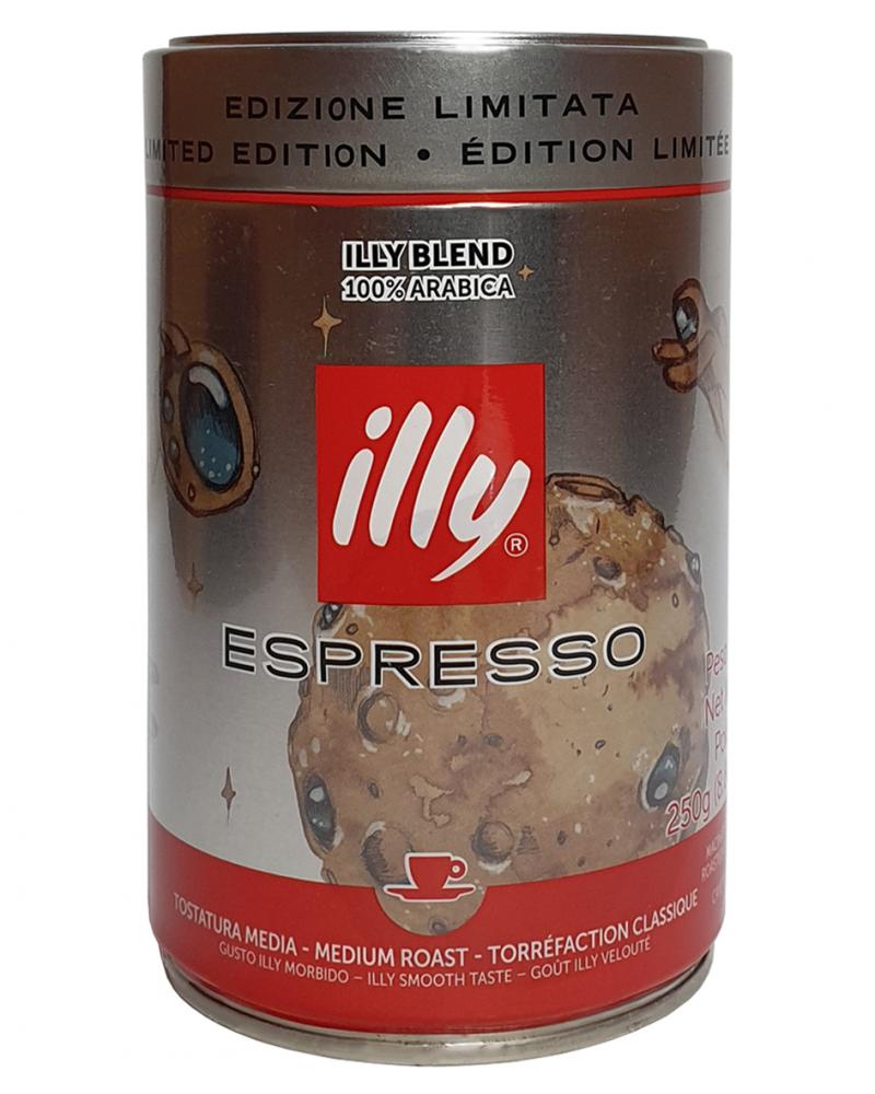 Кофе illy Espresso 100% Arabica молотый  250 г в металлической банке (144)