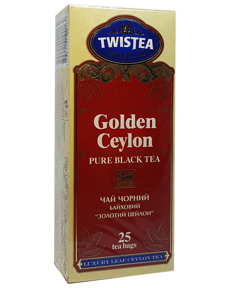 Чай чорний в пакетиках Twistea Golden Ceylon 25 шт х 1,7 г (52480)
