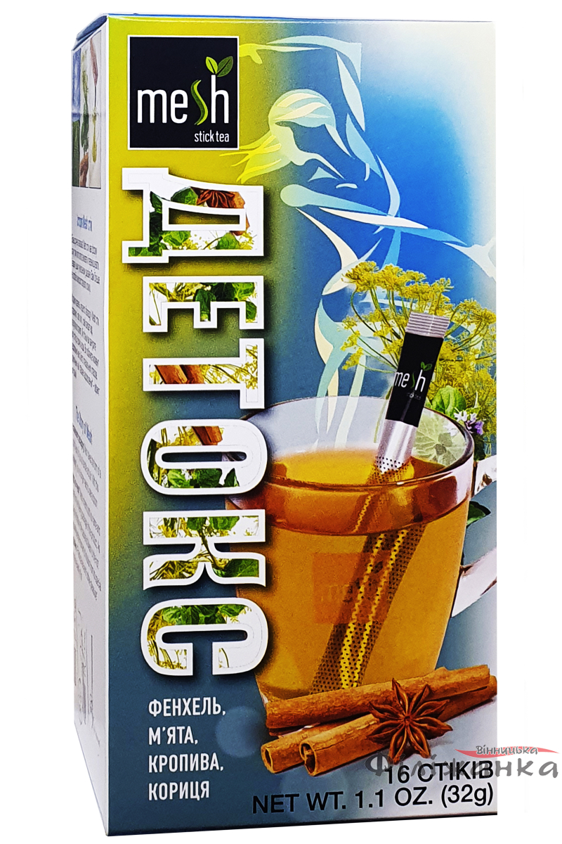 Чай Mesh ДЕТОКС трявяний в пакетиках 16 шт * 2 г (58917)