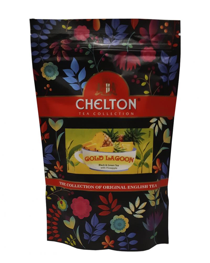 Чай черный с зеленым с ароматом ананаса Chelton Gold Lagoon 90 г (52953)