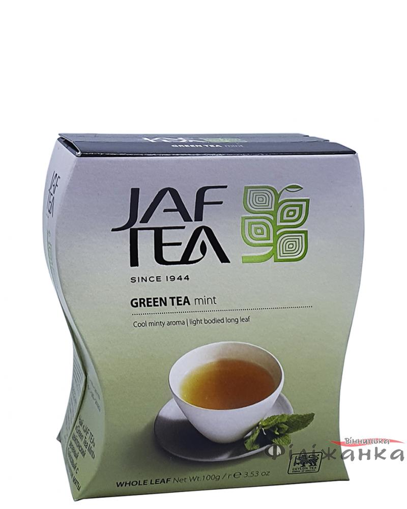Чай Jaf Tea mint зелений з ароматом м'яти 100 г (53074)