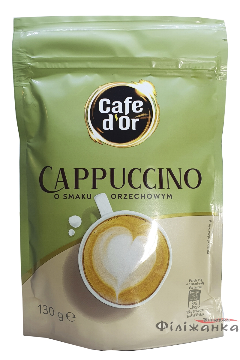 Капучино Cafe D`ORO со вкусом ореха 130г  (56314)