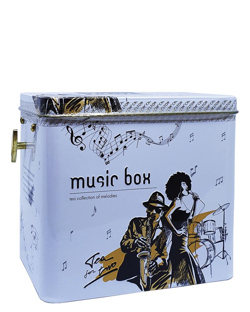 Чай Chelton Музыкальная шкатулка Чай вдвоем черный 100 г в металлической банке (54062)
