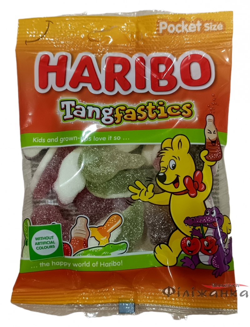 Конфеты желейные Haribo TangFastics кисло-сладкие 100 г (58765)