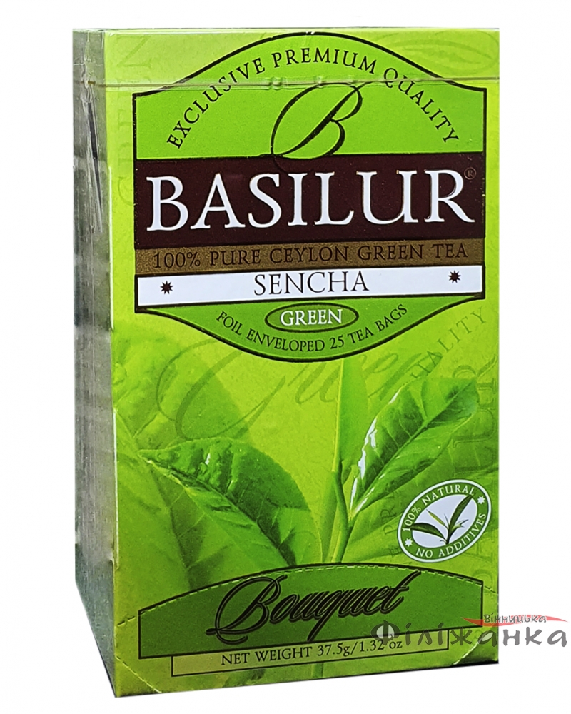 Чай Basilur зеленый  Букет Сенча 25 шт х 1,5 г (56287)