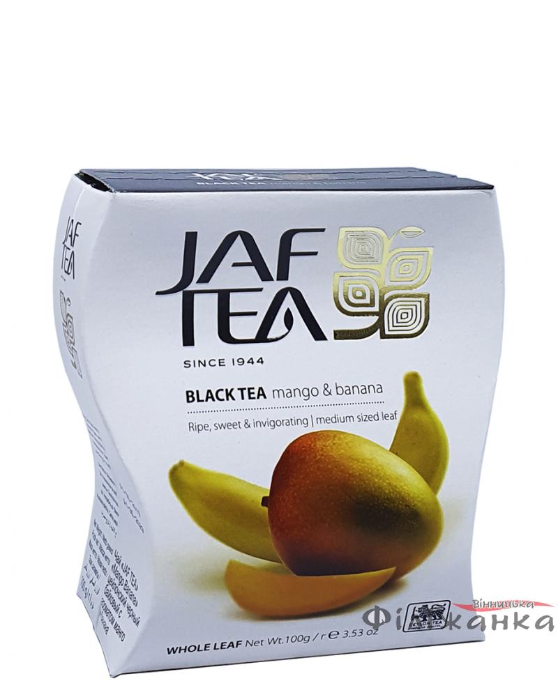 Чай Jaf Tea mango & banana черный с ароматом манго и банана 100 г (1187)