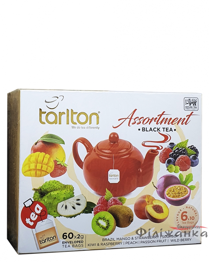 Чай Tarlton черный Assortment Black Tea 60 шт х 2 г (56146)