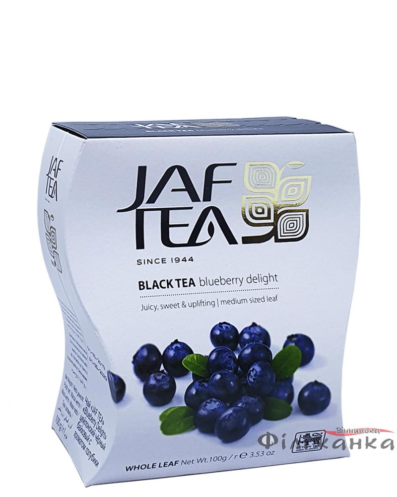 Чай Jaf Tea blueberry delighte черный с ароматом голубики 100 г (53068)