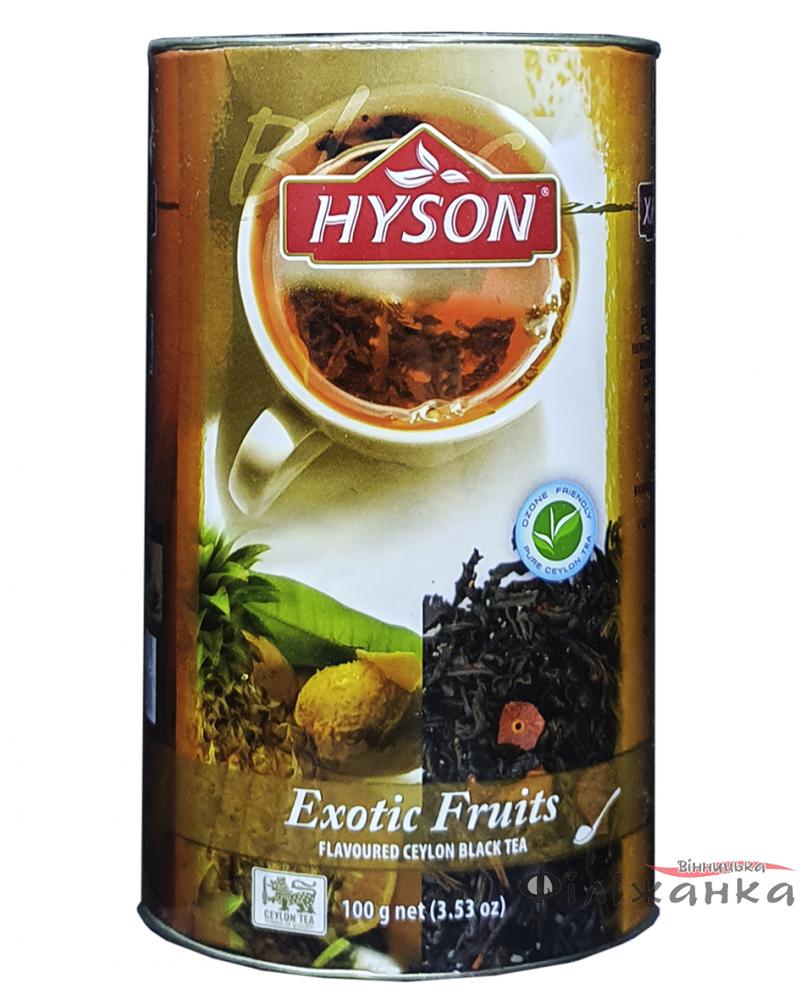 Чай Hyson  чорний з ароматом екзотичних фруктів  Exotic Fruits 100 г (1076)