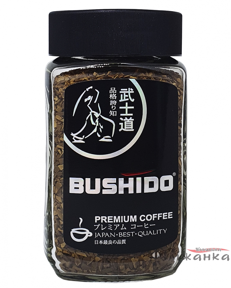 Кофе Bushido Black Katana растворимый 100 г в стеклянной банке (418)