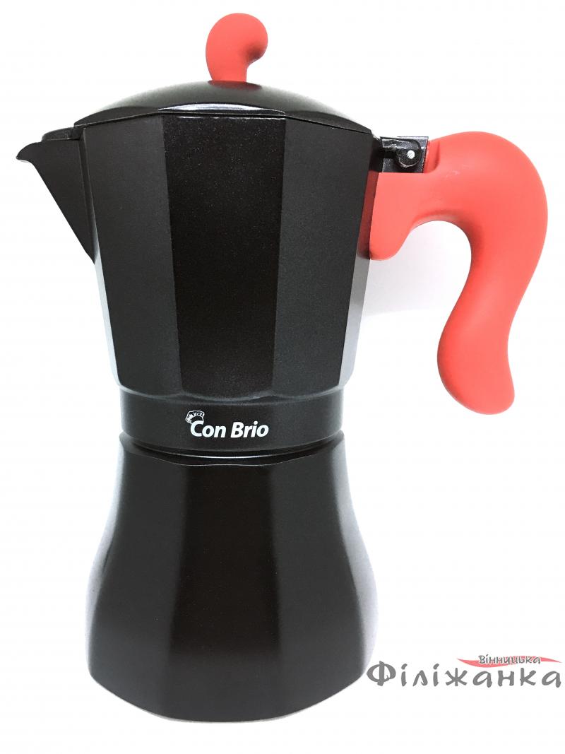 Гейзерна кавоварка Con Brio на 9 чашок (червона) (54573)