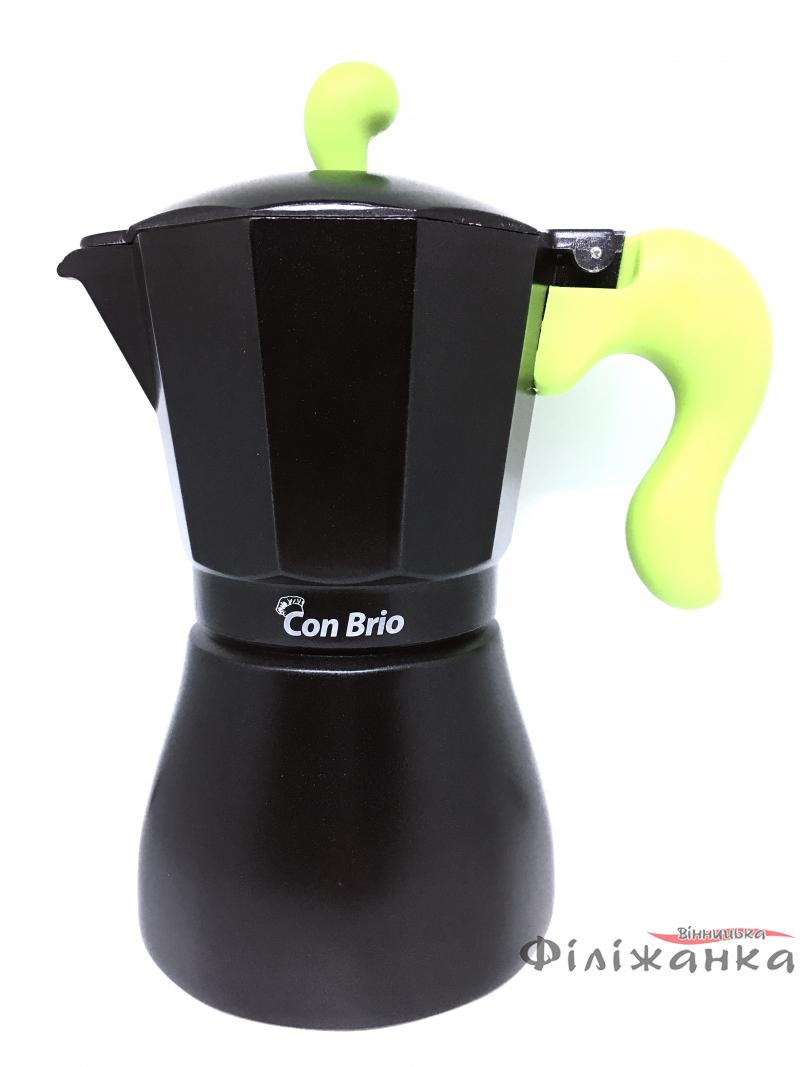 Гейзерная кофеварка Con Brio на 6 чашек (зеленая) (53112)