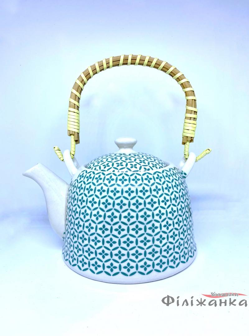 Чайник керамический с ситом "Самарканд" 800 мл (54173)