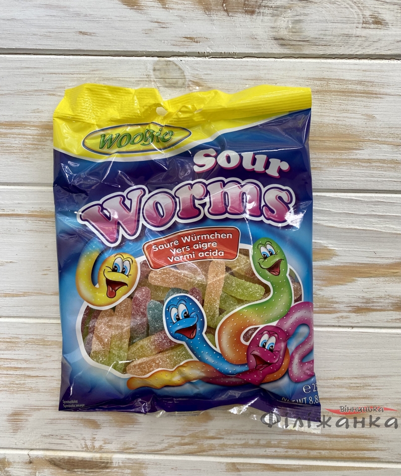 Желейні цукерки Woogie Worms 250 г (57201)
