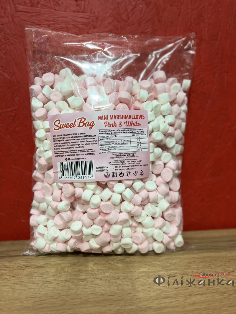 Маршмеллоу Sweet Bag мини Pink&White 1 кг (57876)