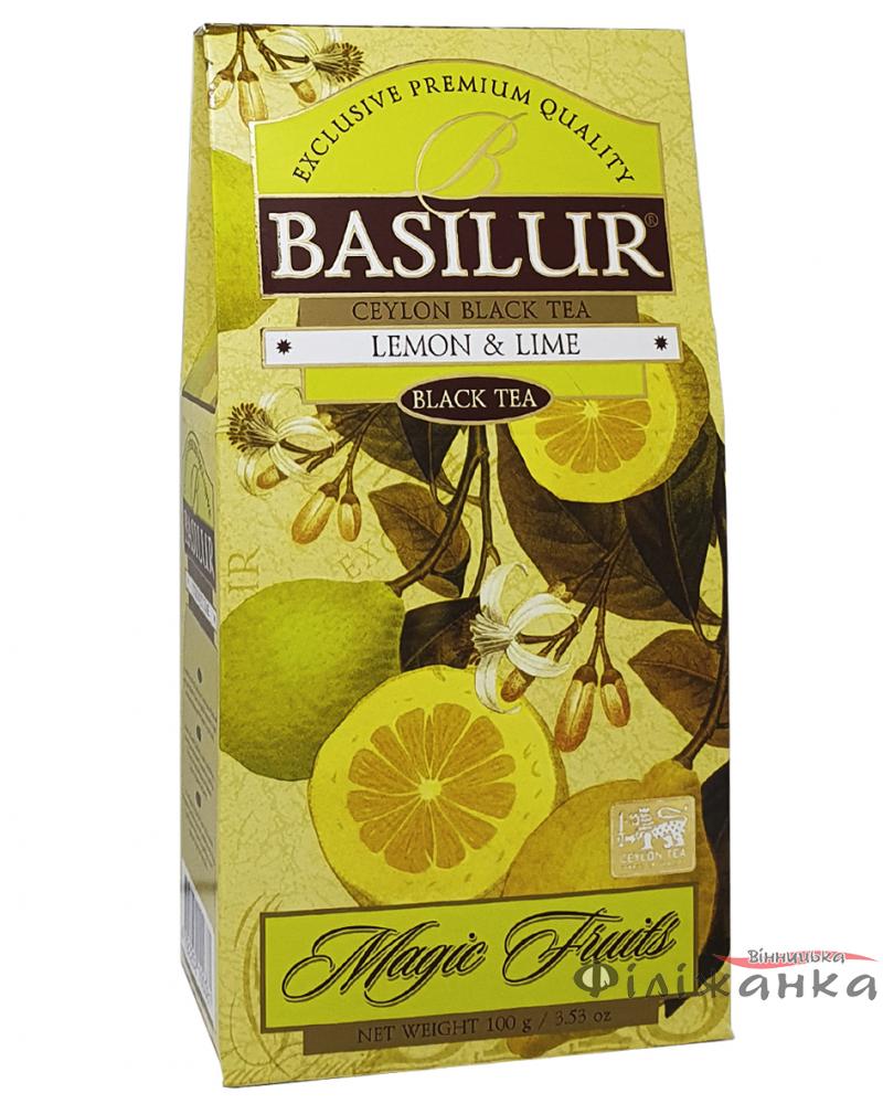Чай Basilur чорний Магічні Фрукти Лимон і Лайм 100 г (55189)
