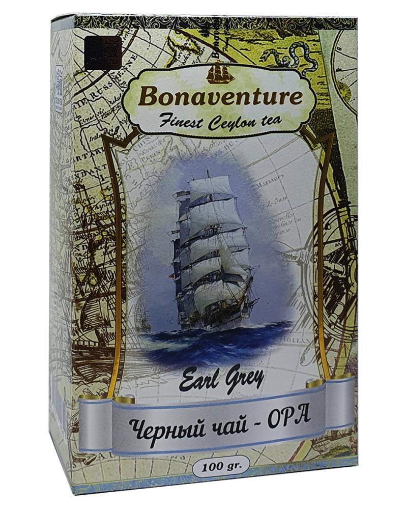 Чай Bonaventure Earl Grey черный с бергамотом 100 г (1746)