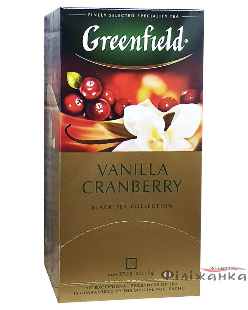 Чай Greenfield Wanilla Cranberry черный с ароматом клюквы и ванили в пакетиках 25 шт х 1,5 г (693)