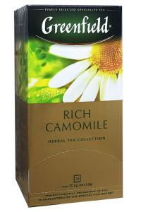 Чай Greenfield Rich Camomile травяной с ромашкой, яблоком и корицей в пакетиках 25 шт х 1,5 г (694)