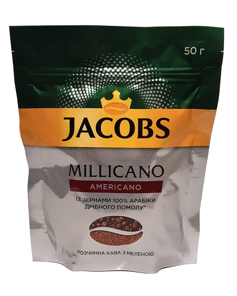 Кофе Jacobs Millicano Americano растворимый с добавлением молотого 50 г (53083)