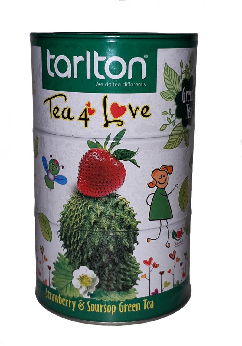 Чай Tarlton Копілка Любов зелений з ароматом саусепа і полуниці 100 г  (53377)