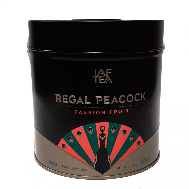 Чай Jaf Tea Regal Peacock Passion Fruit чорний байховый з ароматом маракуйї 180 г  (52290)