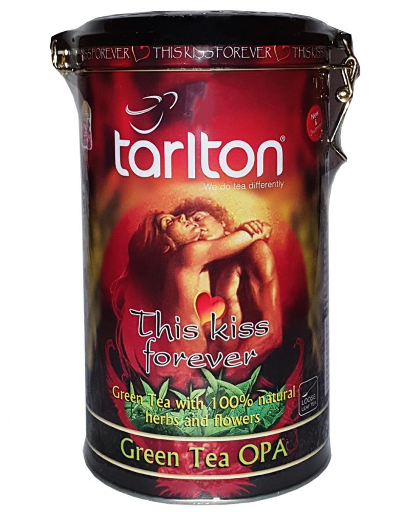 Чай зелений з ароматом саусепа і пелюстками квітів Tarlton Поцілунок назвжди 300 г  (53059)