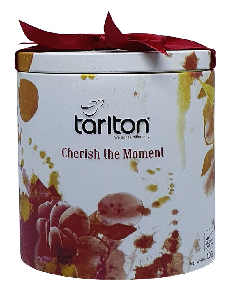 Чай Tarlton CHERISH the MOMENT Удача черный цейлонский листовой Pekoe в металлической банке 100 г (53243)