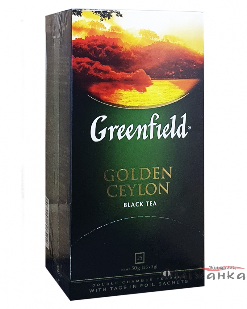 Чай Greenfield Golden Ceylon черный в пакетиках 25 шт х 2 г (706)