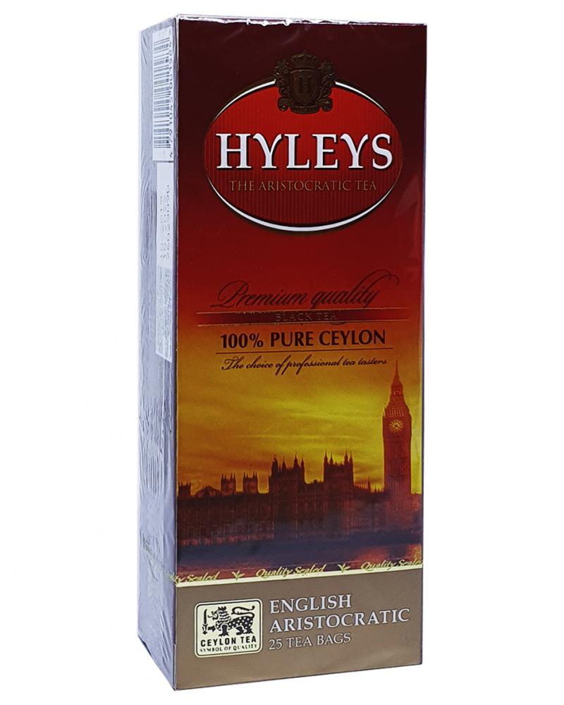 Чай Hyleys Английский аристократический черный в пакетиках 25 шт х 2 г (641)