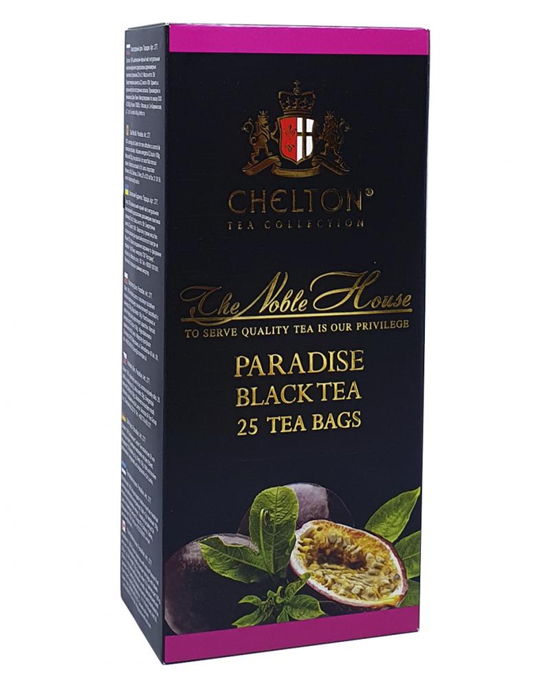 Чай Chelton Благородный дом Paradise черный в пакетиках с маракуйей 25 шт х 2 г (53891)