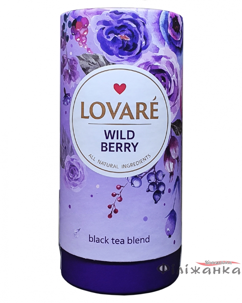 Чай Lovare Дика ягода  чорний 80 г  (52417)