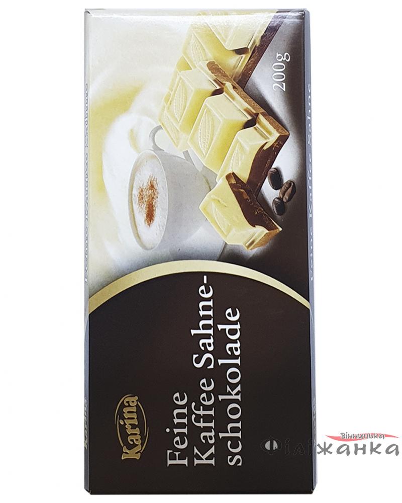 Шоколад Karina Feine Kaffee Sahne с кофейным кремом 200 г (55449)
