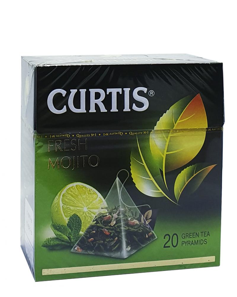 Чай Curtis Fresh Mohito зеленый с ароматом мохито в пакетиках-пирамидках 20 шт х 1,7 г (52691)