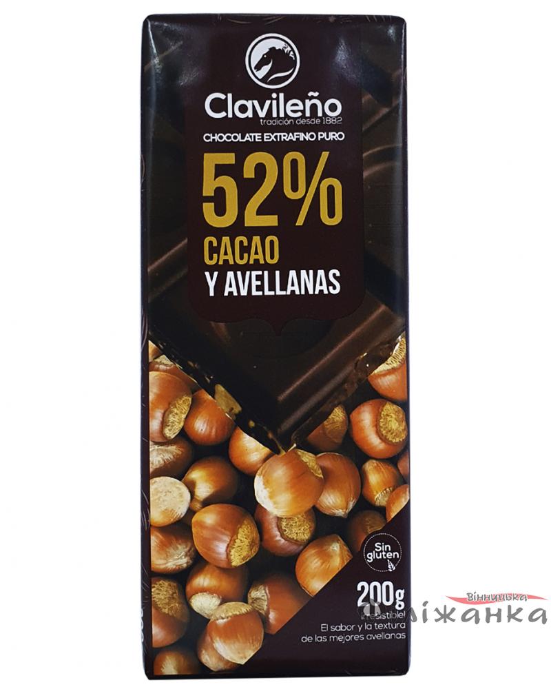 Шоколад Clavileno Y Almendras Черный 52% с фундуком 200 г (55019)