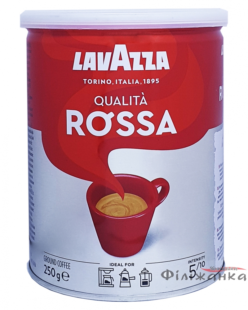 Кофе Lavazza Qualita Rossa молотый 250 г в металлической банке (38)
