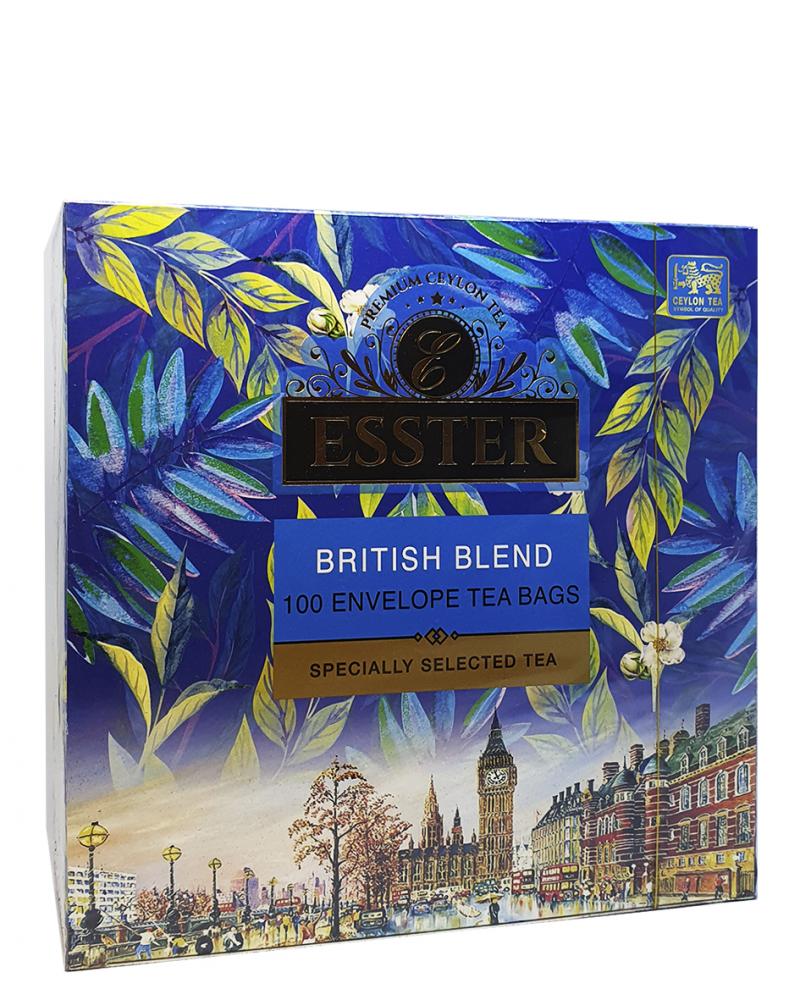 Чай Esster British Blend черний в пакетиках в конвертах 100 шт х 2 г (53499)