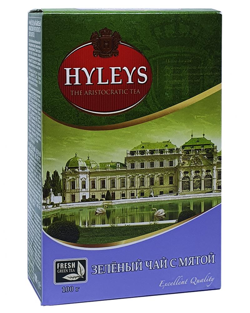 Чай Hyleys Зеленый чай с мятой 100 г  (660)