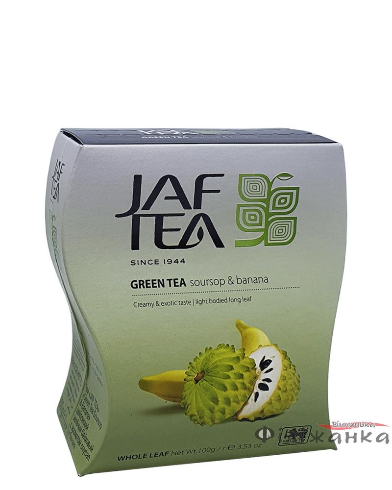 Чай Jaf Tea soursop & banana зеленый с ароматом саусепа и банана 100 г (53076)