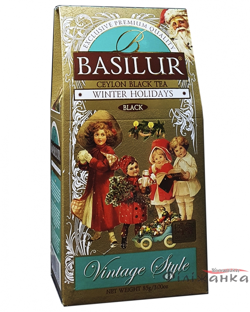 Чай чорний цейлонський Basilur "Зимові канікули" 85г (56407)