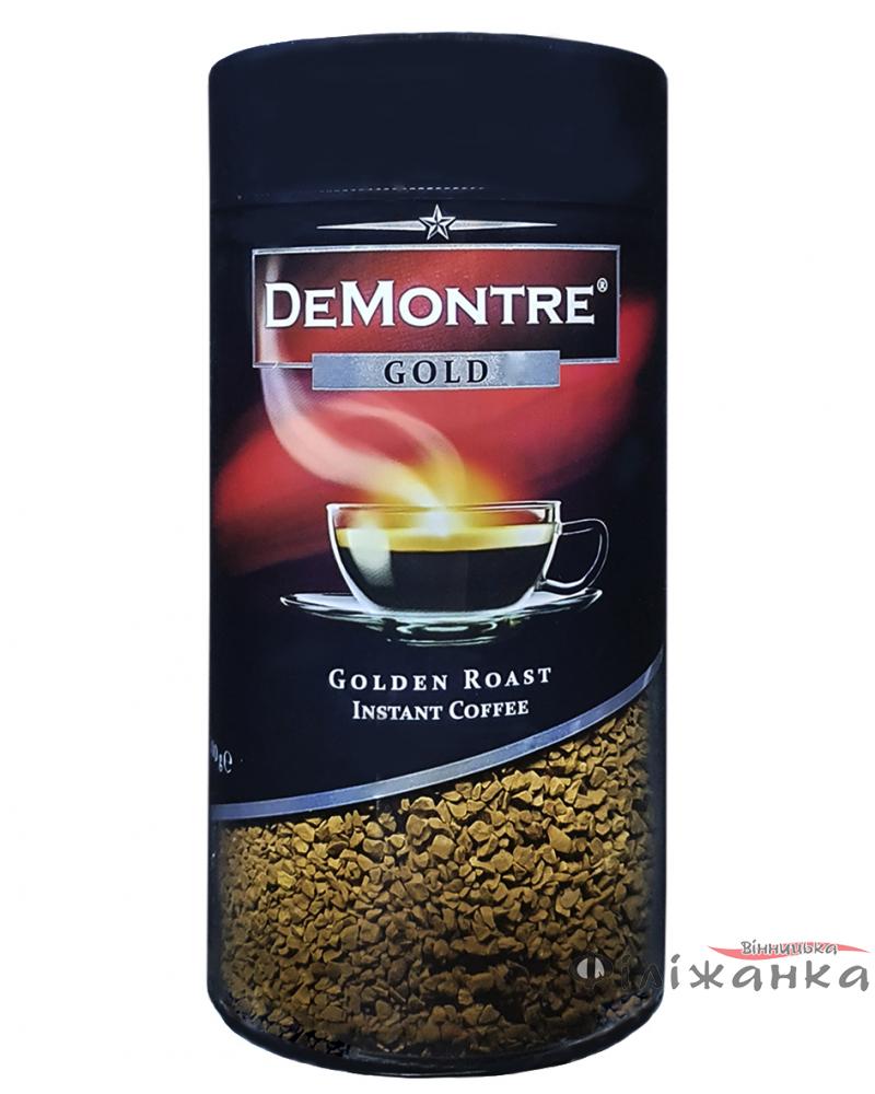 Кофе DeMontre Gold растворимый 200 г в стеклянной банке (52191)