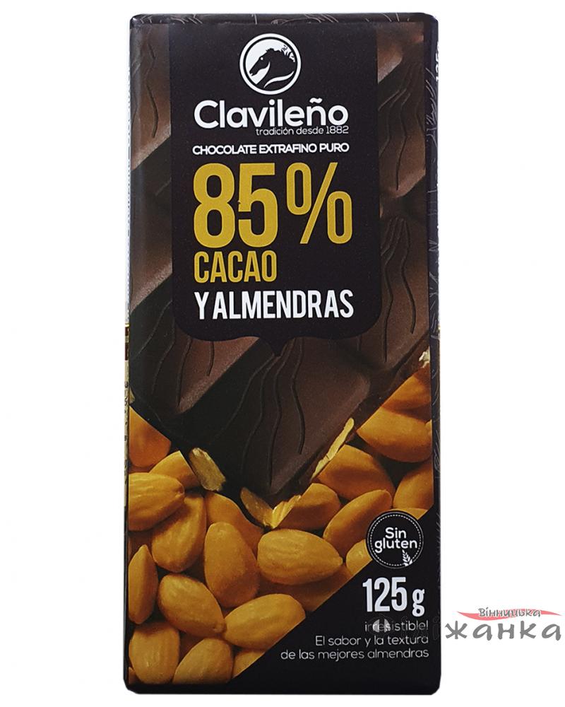 Шоколад Clavileno Y Almendras Черный 85% с миндалем 125 г (55518)
