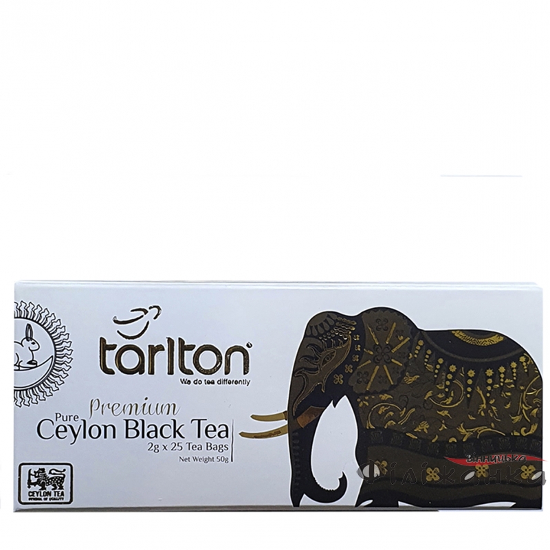 Чай Tarlton Золотий слон  чорний в пакетиках  25 шт х 2 г (53576)