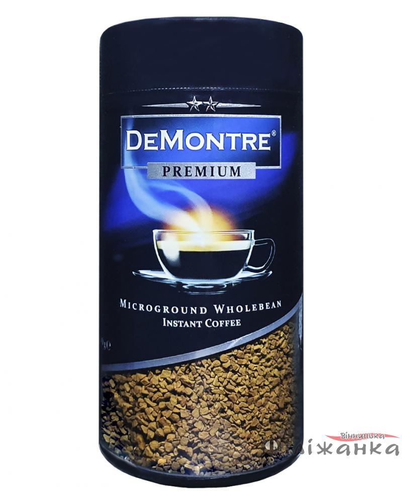 Кава DeMontre Premium розчинна з додаванням меленої 200 г в скляній банці (52190)