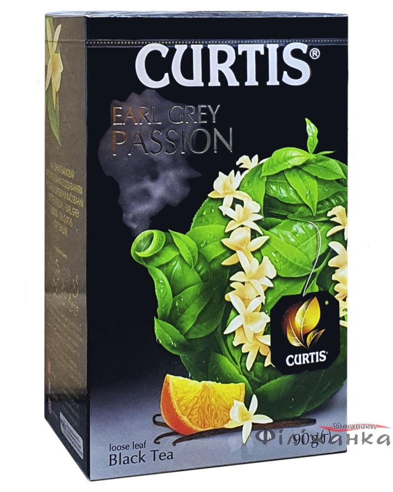 Чай Curtis Earl Grey Passion черный с ароматом бергамота 90 г (53285)