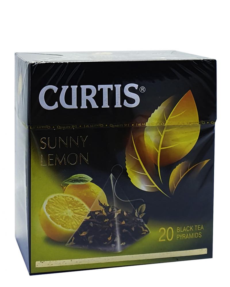 Чай Curtis Sunny Lemon черный с ароматом лимона в пакетиках-пирамидках 20 шт х 1,7 г (53287)