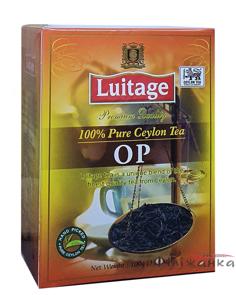 Чай Luitage OP чорний крупнолистовий 100 г (52449)