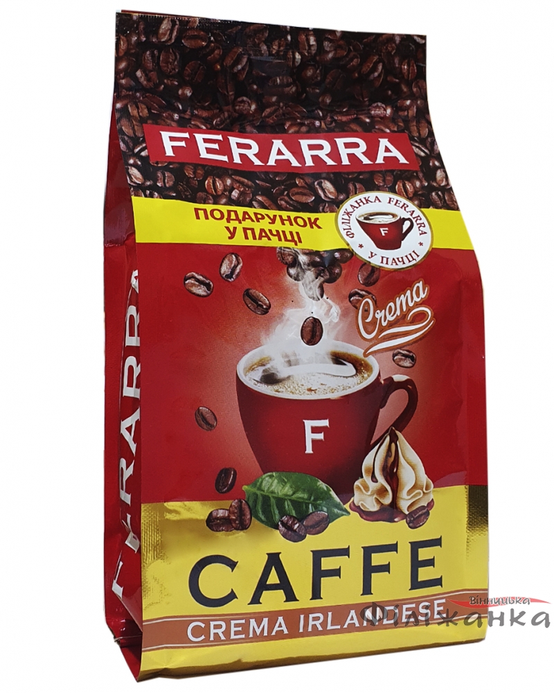 Кофе Ferarra Crema Irlandese с чашечкой в подарок зерно 500 г (56615)