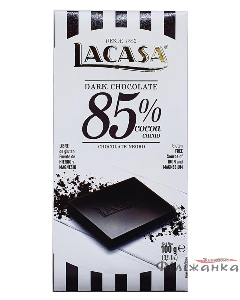 Шоколад чорний Lacasa 85% Dark Chocolate 100 г (55083)