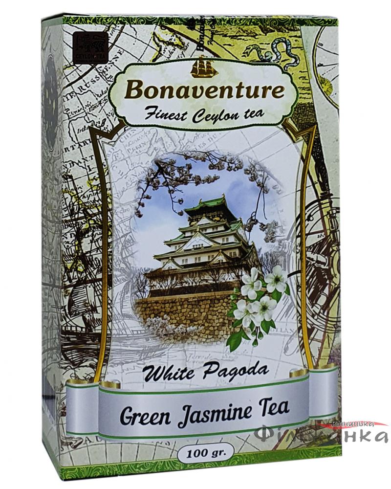 Чай Bonaventure White Pagoda зелений з жасмином 100 г (52768)